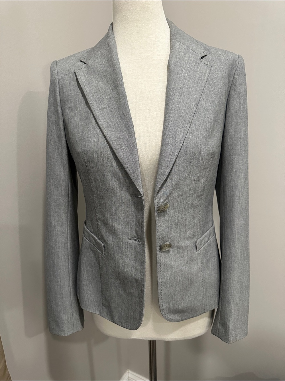 The Limited Light Gray Women's Tailored Blazer